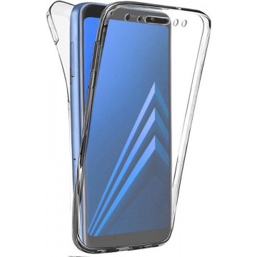 Samsung Galaxy A8 2018 Hoesje - Transparant 360 Case + Screenprotector