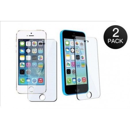 Paxx® Gratis 1+1 Screen Protector Glass Tempered Glass Doorzichtig 2 stuks voor Apple iPhone 5/5S/SE/5C