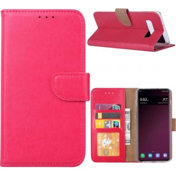 Samsung S10 Plus Hoesje Roze met Pasjeshouder