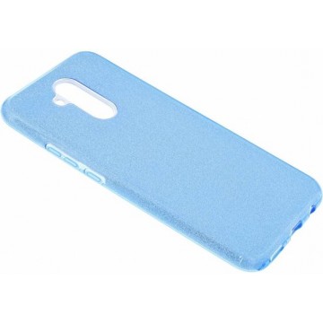 Huawei Mate 20 lite Blauw Glitter TPU Back Cover Hoesje
