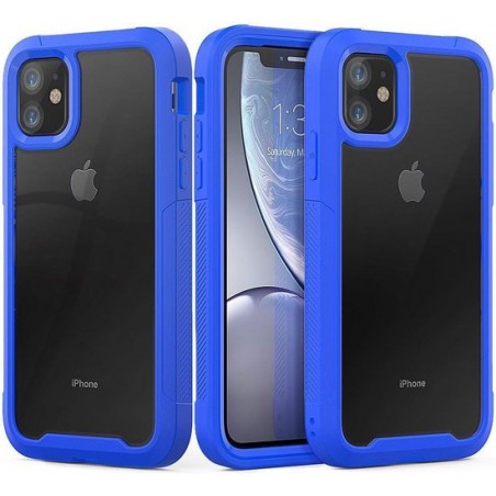 Apple iPhone 11 Hoesje Hybride Full Protect Blauw