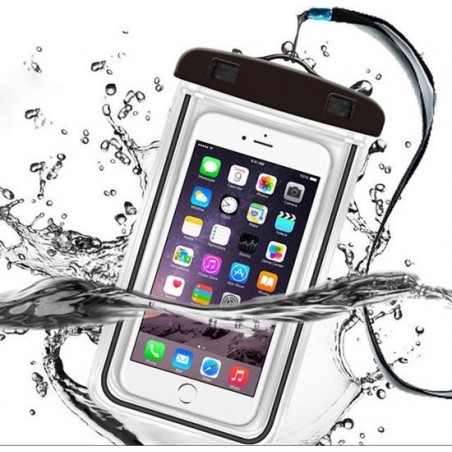 Stof en 100% waterproof hard-case voor je smartphone!  Tot 10 meter onderwater I Universeel voor Smartphones tot 5,5 inch