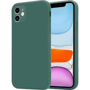 ShieldCase iPhone 11 vierkante silicone case - donkergroen