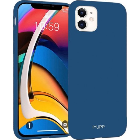 IYUPP iPhone 12 mini Siliconen Hoesje Blauw - Full Body - Premium