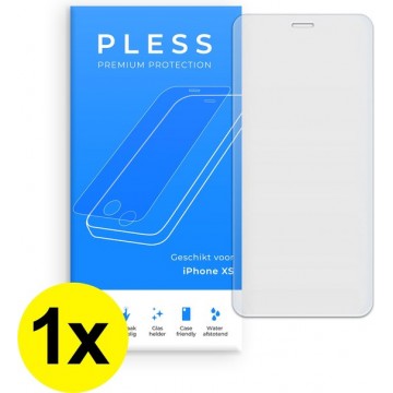 1x Screenprotector iPhone XS - Beschermglas Tempered Glass Cover - Pless®