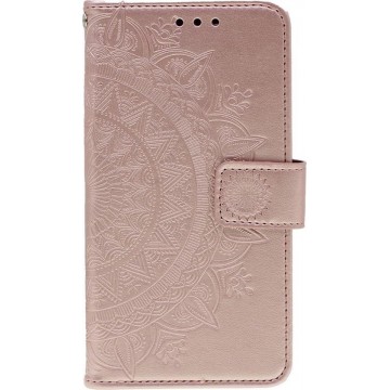 Shop4 - iPhone 11 Pro Hoesje - Wallet Case Mandala Patroon Rosé Goud