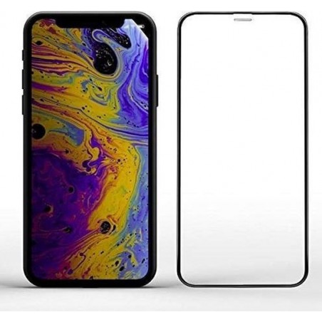 iPhone Xs Max Volledige Dekking Glazen Tempered Glass Zwart