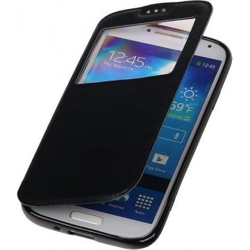 Polar View Map Case Zwart Samsung Galaxy S4 Mini I9190 TPU Bookcover Hoesje