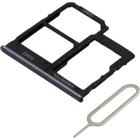 MMOBIEL Sim Tray Kaart Houder Nano Slot voor Samsung Galaxy A40 / A405 2019 (ZWART)