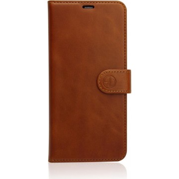 RV Genuine leather met vakken voor pasjes voor iPhone 11 Pro - Bruin