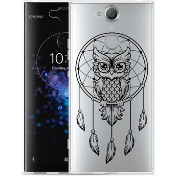 Sony Xperia XA2 Plus Hoesje Dream Owl Mandala Black