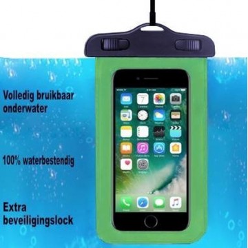 ADEL Waterdicht PVC Onderwater hoesje voor General Mobile GM6 - Groen