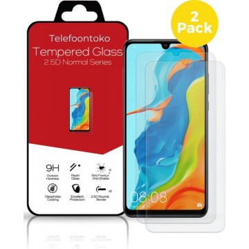 Huawei P30 Lite Glazen Screenprotector 2 x | Gehard Beschermglas | Tempered Glass
