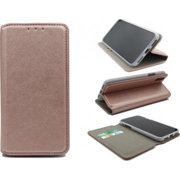 Samsung Galaxy A40 Hoesje - Hoge Kwaliteit Slim Portemonnee Book Case - Roségoud