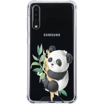 Samsung Galaxy A50 / A50S / A30S Transparant siliconen hoesje (Panda)