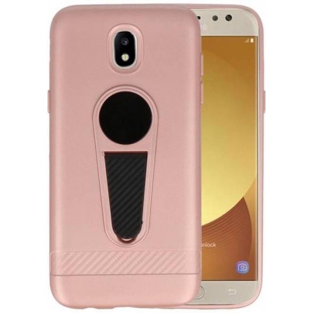 Microfoon series hoesje voor Samsung Galaxy J5 2017 Roze