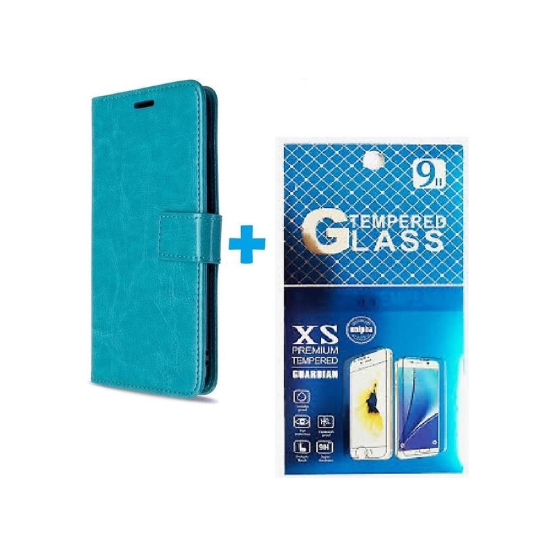 Loodgieter olie Trojaanse paard Samsung Galaxy S5 Mini hoesje book case + 2 stuks Glas Screenprotector  turquoise - Elektronica - telefoonshop.net 35% Korting!