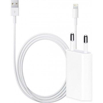 Apple iPhone oplader lightning kabel en stekker - 1m - USB lader 5W-1A