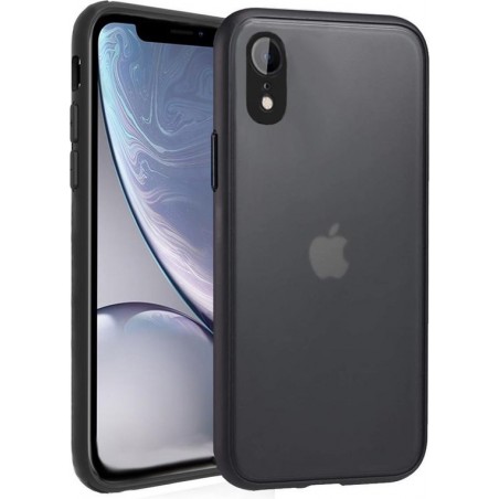 IYUPP iPhone XR Bumper Hoesje Zwart x Mat Zwart Shockproof