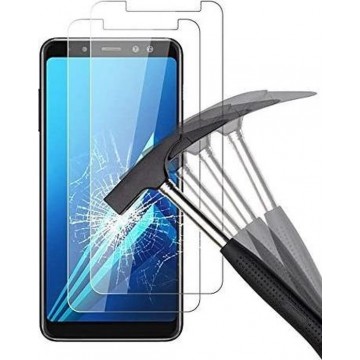 Samsung Galaxy A8 2018 Screenprotector Glas - Tempered Glass Screen Protector - 2x
