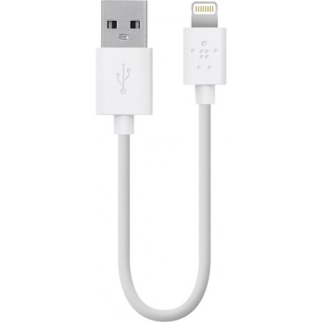 Belkin MIXIT On-the-Go Apple iPhone Lightning naar USB Kabel - 15 cm - Wit