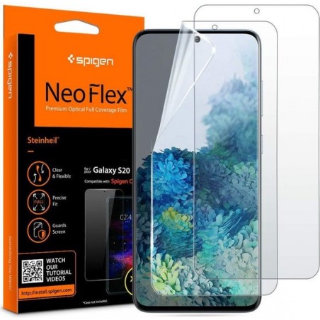 Spigen Neo Flex HD Screen Protector voor Samsung Galaxy S20 - 2 Pack