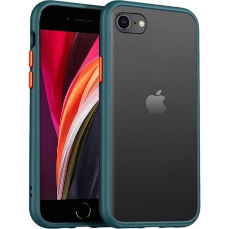 IYUPP iPhone 7 / 8 / SE 2020 Bumper Hoesje Groen x Zwart Shockproof