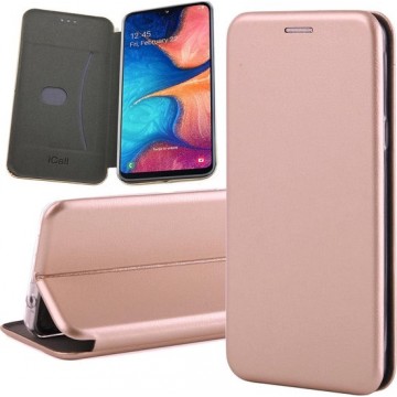 Samsung A20e Hoesje - Samsung Galaxy A20e Hoesje Book Case Slim Wallet RosÃ©goud - Hoesje Samsung A20e