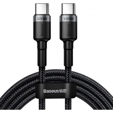 Baseus Cafule Series 100W PD2.0 Flash Charge USB-C Kabel 2m Grijs