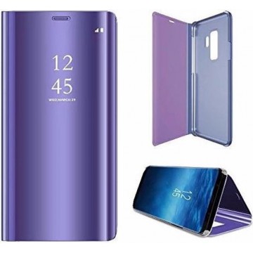 Samsung S9 Plus Hoesje - Samsung Galaxy S9 Plus Hoesje - Samsung S9 Plus Hoesje Spiegel Book Case Paars