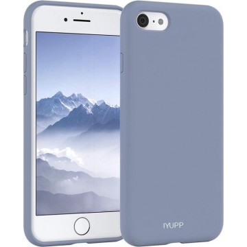 IYUPP iPhone 7 / 8 / SE 2020 Siliconen Hoesje Licht Blauw - Full Body - Premium