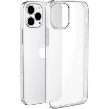 Apple iPhone 12 Pro Max Siliconen Hoesje Ultra Dun - Transparant Back Cover