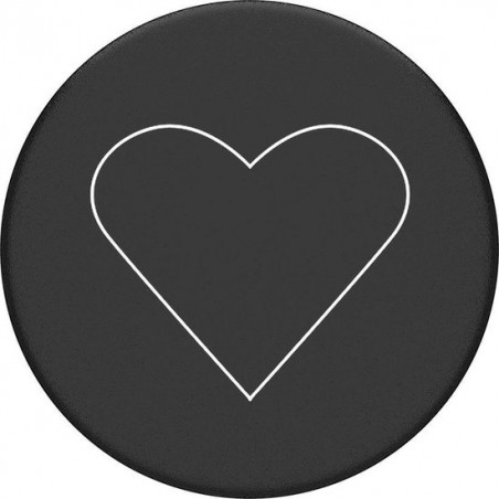 Popsockets - White Heart Black