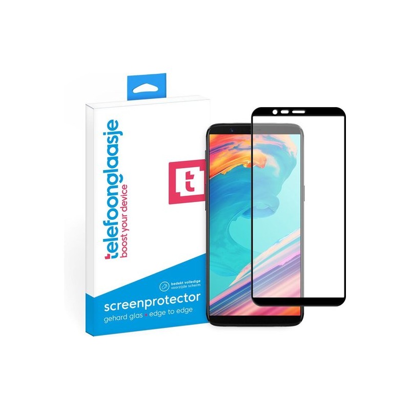 OnePlus 5T Screenprotector Glas - Tempered Glass - Full Screen - One Plus 5t screenprotector - OnePlus 5T screen protector