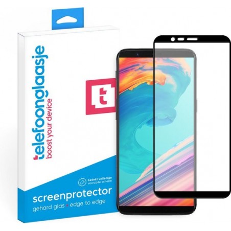 OnePlus 5T Screenprotector Glas - Tempered Glass - Full Screen - One Plus 5t screenprotector - OnePlus 5T screen protector