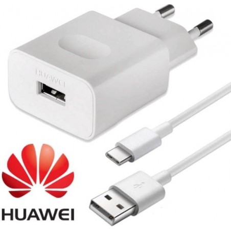 Huawei oplaad adapter + oplaad data kabel 1 meter USB-C snel lader