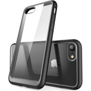 Apple iPhone SE (2020) Hoesje Transparant met Shock Proof Bumper Zwart