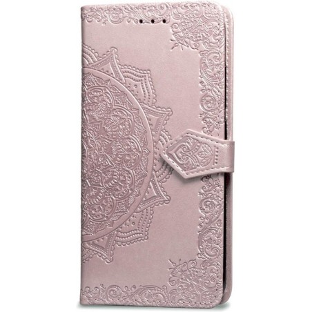 Apple iPhone 7 - 8 Bookcase - Oud Roze - Bloemen - Portemonnee Hoesje