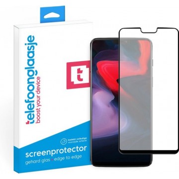 OnePlus 6 Screenprotector - Volledig dekkend - Tempered glass - Gehard glas