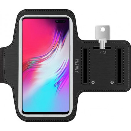 Athletix Hardloop Armband -  smartphone houder - zwart - verstelbaar