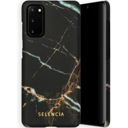 Selencia Maya Fashion Backcover Samsung Galaxy S20 hoesje - Marble Black