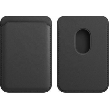 IPhone 12 MagSafe compatible - pasjeshouder - wallet - cover - hoesje - magneet - zwart -