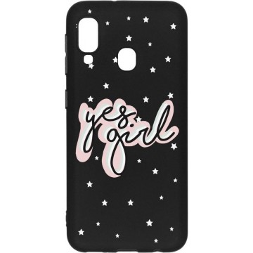 Design Backcover Color Samsung Galaxy A20e hoesje - Yes Girl