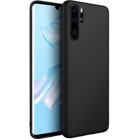 Huawei P30 Pro - Silicone Hoesje - Zwart