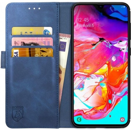 Rosso Element Samsung Galaxy A70 Hoesje Book Cover Blauw