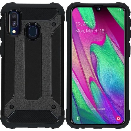 iMoshion Rugged Xtreme Backcover Samsung Galaxy A40 hoesje - Zwart