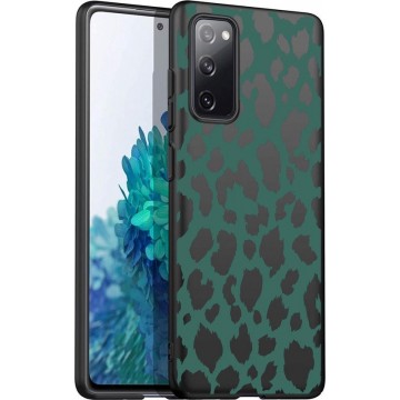 iMoshion Design voor de Samsung Galaxy S20 FE hoesje - Luipaard - Groen / Zwart