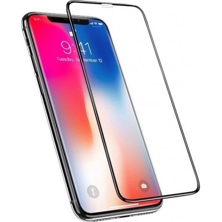 Screenprotector voor Apple IPhone X en iPhone XS, full screen tempered glass (glazen screenprotector)