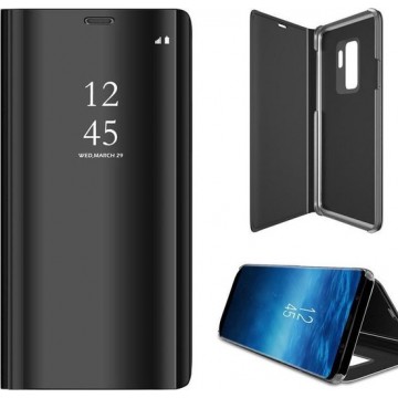 Samsung S9 Plus Hoesje - Samsung Galaxy S9 Plus Hoesje - Samsung S9 Plus Hoesje Spiegel Book Case Zwart