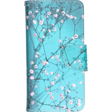 Design Softcase Booktype Samsung Galaxy A40 hoesje - Bloesem